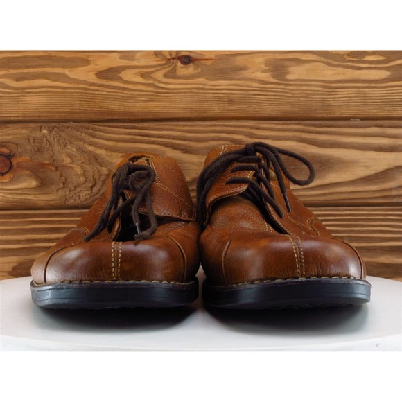 DOCKERS Sz 12 Derby Oxfords Brown Leather‎ Men Lace Up Medium (D, M) - Picture 2 of 11